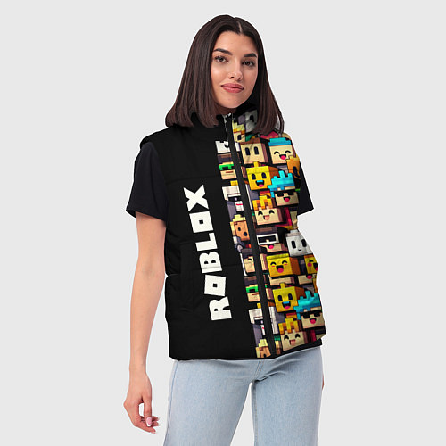 Женский жилет Roblox - game / 3D-Черный – фото 3