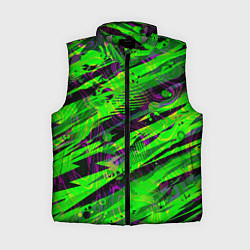 Женский жилет Зеленые узоры паттерны