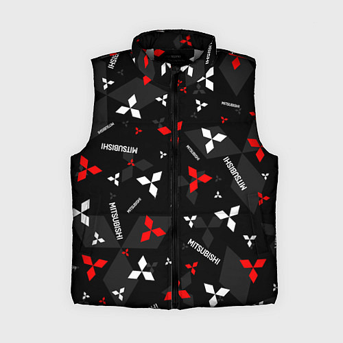 Женский жилет Mitsubishi - logo pattern / 3D-Светло-серый – фото 1