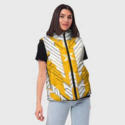 Женский жилет Жёлто-белая броня, цвет: 3D-красный — фото 2
