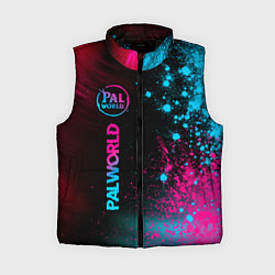 Женский жилет Palworld - neon gradient по-вертикали, цвет: 3D-черный