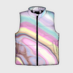 Женский жилет Розово-голубой мрамор