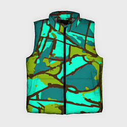 Женский жилет Цветная геометрия, цвет: 3D-светло-серый