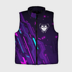 Женский жилет Poppy Playtime neon gaming, цвет: 3D-черный