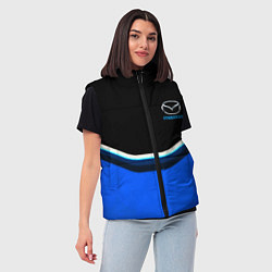 Женский жилет Mazda sport brend car, цвет: 3D-красный — фото 2