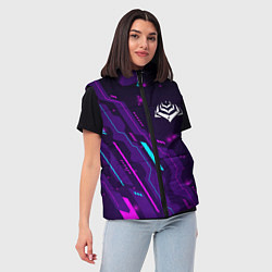 Женский жилет Warframe neon gaming, цвет: 3D-черный — фото 2