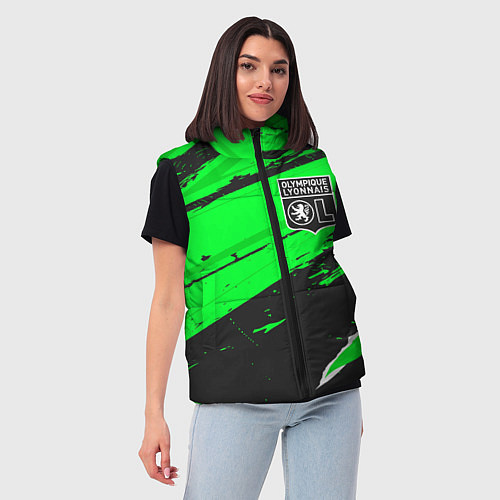 Женский жилет Lyon sport green / 3D-Черный – фото 3