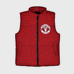 Женский жилет Manchester United отпечатки, цвет: 3D-красный
