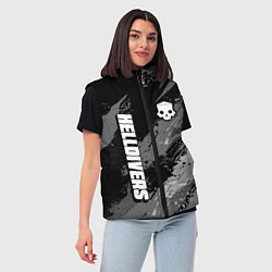 Женский жилет Helldivers 2: Skull Logo, цвет: 3D-черный — фото 2