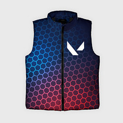 Женский жилет Valorant неоновые соты, цвет: 3D-черный