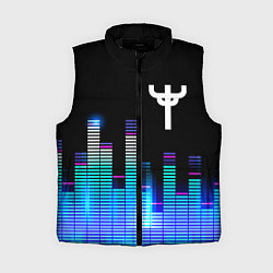 Женский жилет Judas Priest эквалайзер, цвет: 3D-черный
