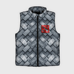 Женский жилет Dota - metal texture logo, цвет: 3D-черный