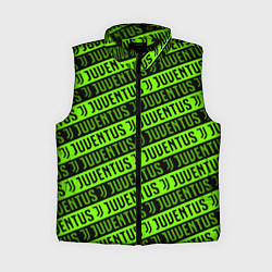 Женский жилет Juventus green pattern sport, цвет: 3D-черный