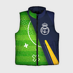 Женский жилет Real Madrid football field, цвет: 3D-черный