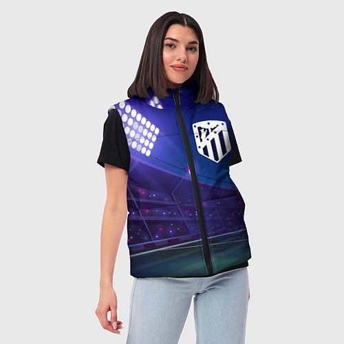 Женский жилет Atletico Madrid ночное поле / 3D-Черный – фото 3