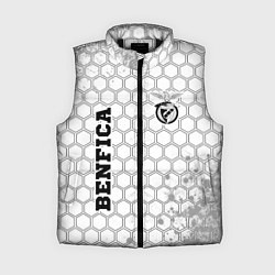 Женский жилет Benfica sport на светлом фоне вертикально, цвет: 3D-черный