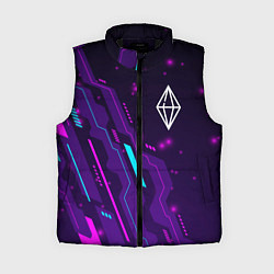 Женский жилет The Sims neon gaming, цвет: 3D-черный