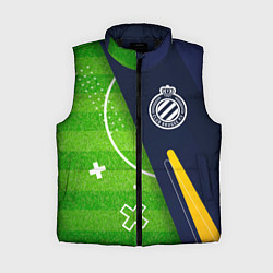 Женский жилет Club Brugge football field, цвет: 3D-черный