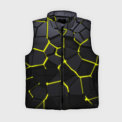 Женский жилет Желтые плиты киберпанк