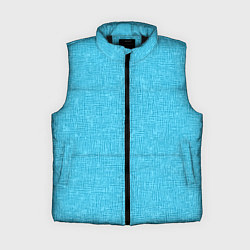Женский жилет Небесный голубой текстура однотонный