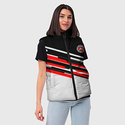 Женский жилет Mercedes benz sport car, цвет: 3D-светло-серый — фото 2