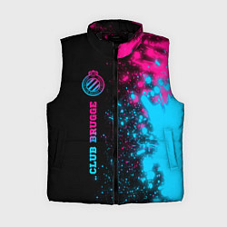 Женский жилет Club Brugge - neon gradient по-вертикали, цвет: 3D-черный