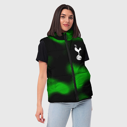 Женский жилет Tottenham sport halftone / 3D-Черный – фото 3