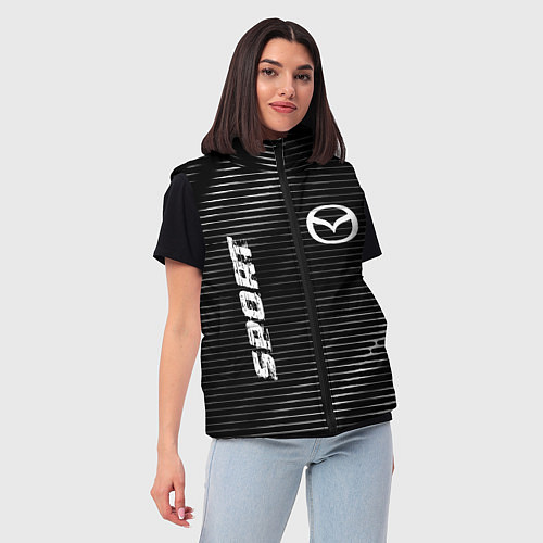 Женский жилет Mazda sport metal / 3D-Черный – фото 3