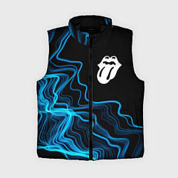 Женский жилет Rolling Stones sound wave, цвет: 3D-черный