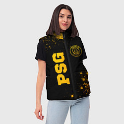 Женский жилет PSG - gold gradient вертикально, цвет: 3D-черный — фото 2
