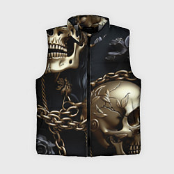 Женский жилет Прикованные цепями черепа