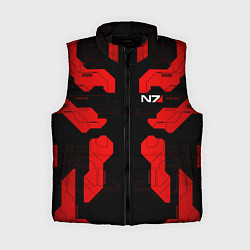 Женский жилет Mass Effect - Red armor, цвет: 3D-черный