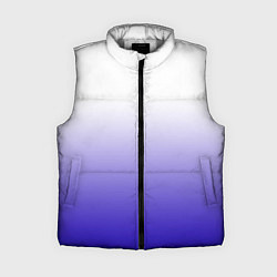 Женский жилет Градиент белый ультрамарин