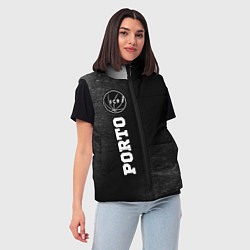Женский жилет Porto sport на темном фоне по-вертикали, цвет: 3D-черный — фото 2