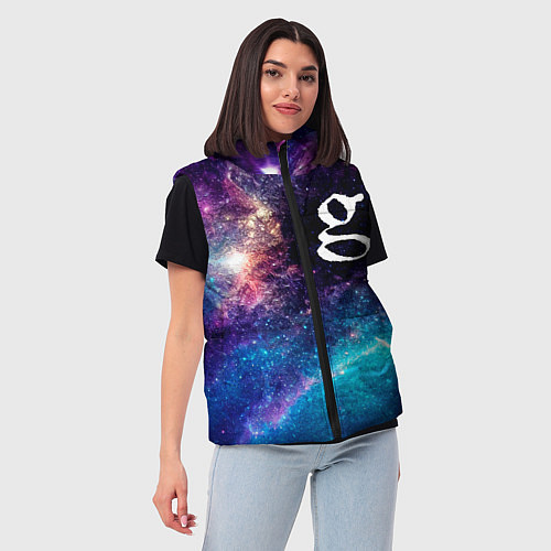 Женский жилет Garbage space rock / 3D-Черный – фото 3
