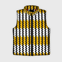 Женский жилет Вертикальные жёлто-белые полосы