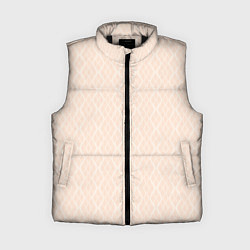 Женский жилет Полосы узоры светло-бежевый