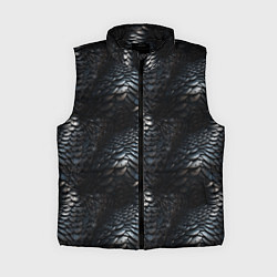 Женский жилет Блестящая металлическая броня