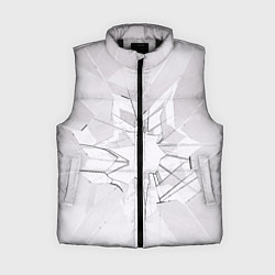Женский жилет Белое разбитое стекло