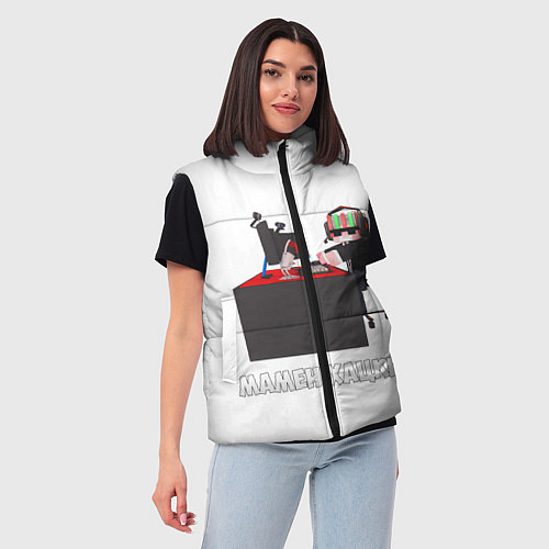 Женский жилет МАМЕН ХАЦКЕР / 3D-Светло-серый – фото 3