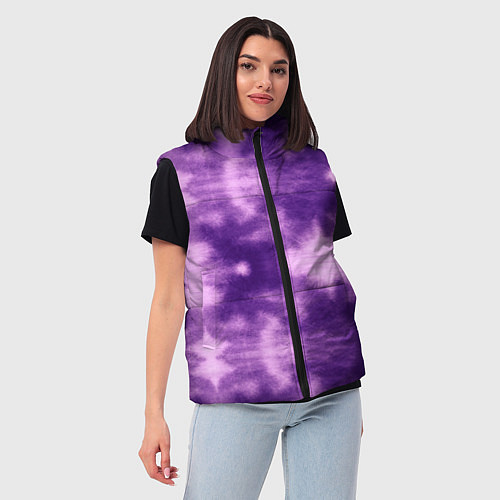 Женский жилет Фиолетовый тайдай / 3D-Черный – фото 3