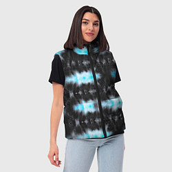 Женский жилет Сине чёрный тайдай, цвет: 3D-красный — фото 2