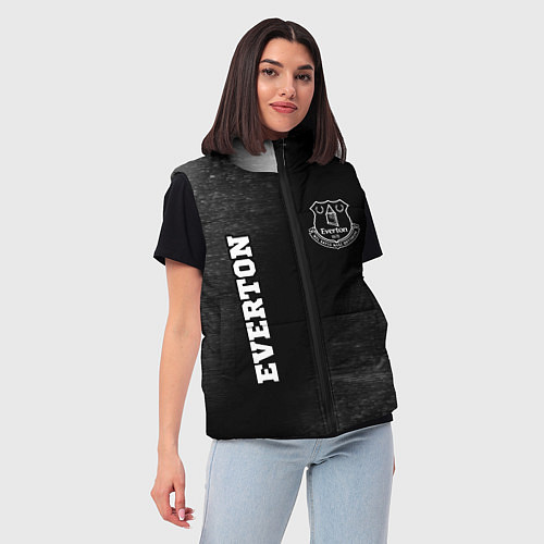 Женский жилет Everton sport на темном фоне вертикально / 3D-Черный – фото 3