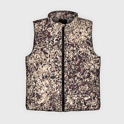 Женский жилет Абстракция земляной с красным, цвет: 3D-светло-серый