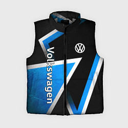 Женский жилет Volkswagen - бело-синий треугольник, цвет: 3D-светло-серый