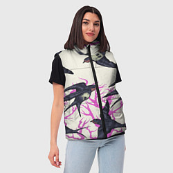 Женский жилет Migratory birds, цвет: 3D-красный — фото 2