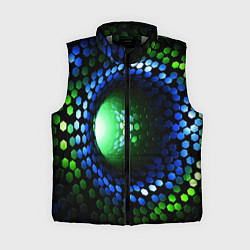 Женский жилет Червоточина - гексагональные чешуйки со свечением