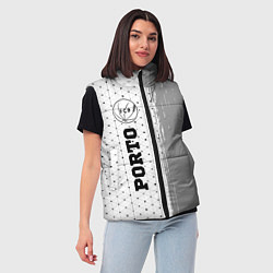 Женский жилет Porto sport на светлом фоне по-вертикали, цвет: 3D-черный — фото 2