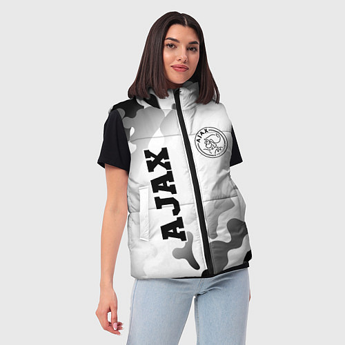 Женский жилет Ajax sport на светлом фоне вертикально / 3D-Черный – фото 3
