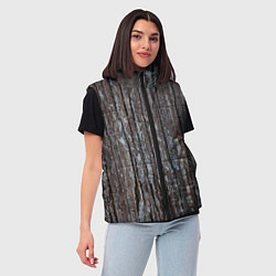 Женский жилет Ствол дерева, цвет: 3D-черный — фото 2